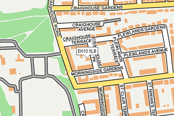 EH10 5LB map - OS OpenMap – Local (Ordnance Survey) EH10 5LB map - OS OpenMap – Local (Ordnance Survey)