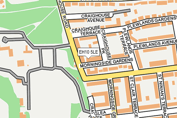 EH10 5LE map - OS OpenMap – Local (Ordnance Survey) EH10 5LE map - OS OpenMap – Local (Ordnance Survey)
