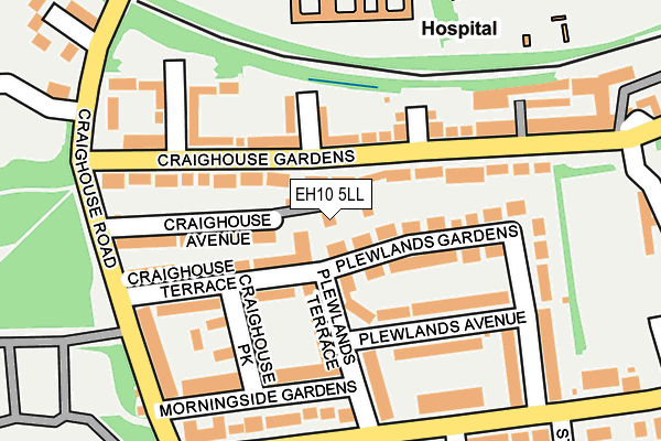 EH10 5LL map - OS OpenMap – Local (Ordnance Survey) EH10 5LL map - OS OpenMap – Local (Ordnance Survey)
