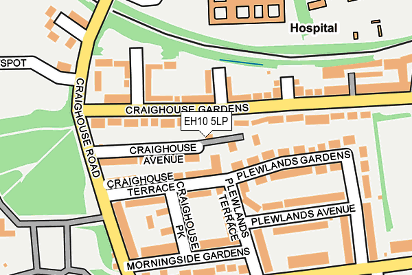 EH10 5LP map - OS OpenMap – Local (Ordnance Survey) EH10 5LP map - OS OpenMap – Local (Ordnance Survey)