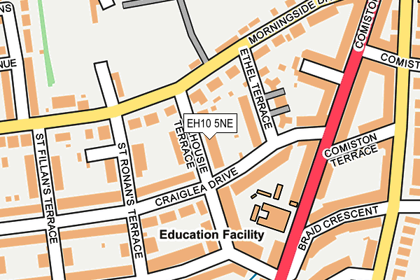 EH10 5NE map - OS OpenMap – Local (Ordnance Survey) EH10 5NE map - OS OpenMap – Local (Ordnance Survey)
