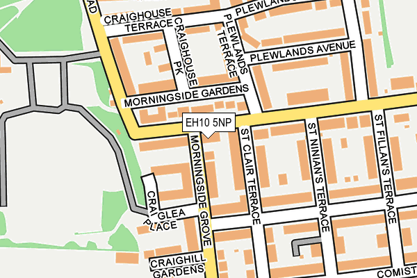 EH10 5NP map - OS OpenMap – Local (Ordnance Survey) EH10 5NP map - OS OpenMap – Local (Ordnance Survey)
