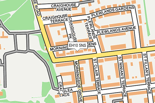 EH10 5NS map - OS OpenMap – Local (Ordnance Survey) EH10 5NS map - OS OpenMap – Local (Ordnance Survey)
