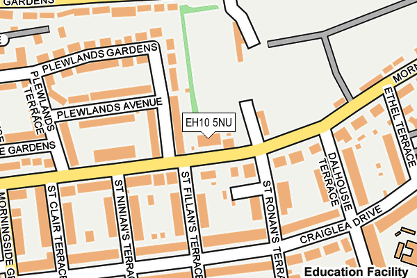 EH10 5NU map - OS OpenMap – Local (Ordnance Survey) EH10 5NU map - OS OpenMap – Local (Ordnance Survey)
