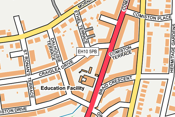 EH10 5PB map - OS OpenMap – Local (Ordnance Survey) EH10 5PB map - OS OpenMap – Local (Ordnance Survey)