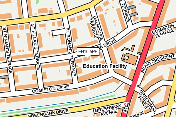 EH10 5PE map - OS OpenMap – Local (Ordnance Survey) EH10 5PE map - OS OpenMap – Local (Ordnance Survey)