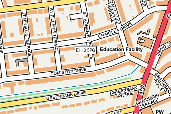 EH10 5PG map - OS OpenMap – Local (Ordnance Survey) EH10 5PG map - OS OpenMap – Local (Ordnance Survey)