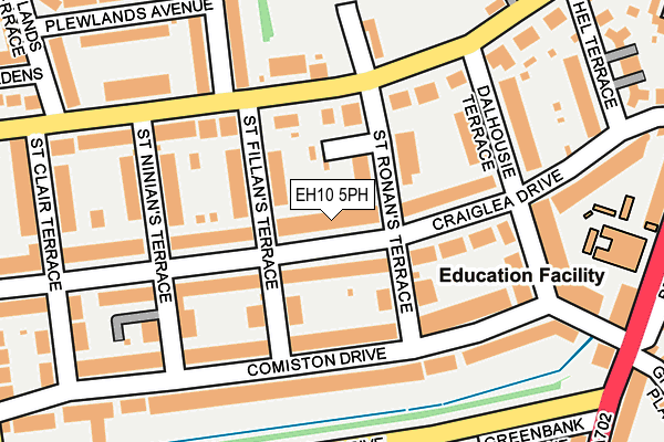 EH10 5PH map - OS OpenMap – Local (Ordnance Survey) EH10 5PH map - OS OpenMap – Local (Ordnance Survey)