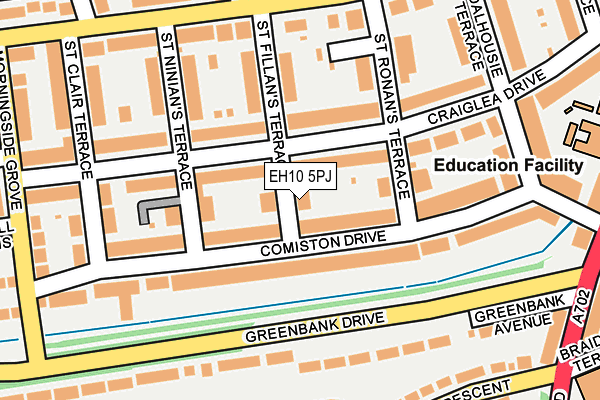 EH10 5PJ map - OS OpenMap – Local (Ordnance Survey) EH10 5PJ map - OS OpenMap – Local (Ordnance Survey)