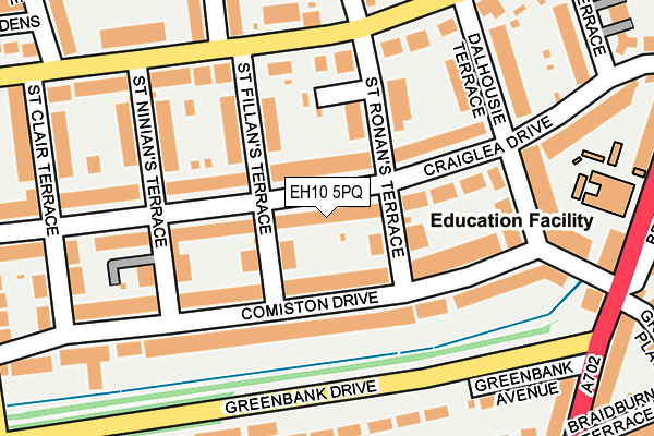 EH10 5PQ map - OS OpenMap – Local (Ordnance Survey) EH10 5PQ map - OS OpenMap – Local (Ordnance Survey)