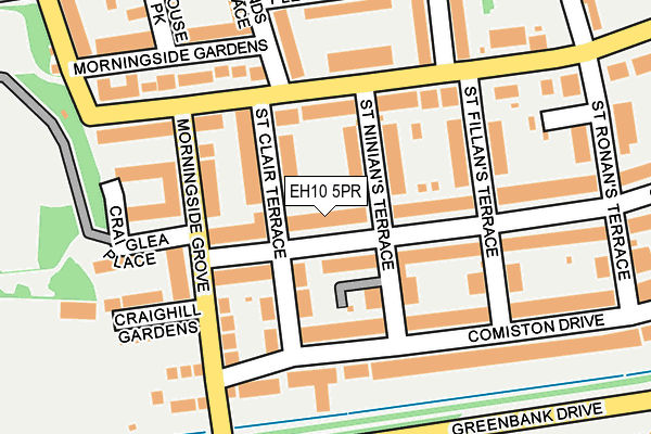 EH10 5PR map - OS OpenMap – Local (Ordnance Survey) EH10 5PR map - OS OpenMap – Local (Ordnance Survey)