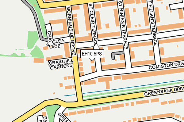 EH10 5PS map - OS OpenMap – Local (Ordnance Survey) EH10 5PS map - OS OpenMap – Local (Ordnance Survey)