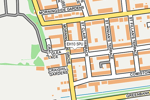 EH10 5PU map - OS OpenMap – Local (Ordnance Survey) EH10 5PU map - OS OpenMap – Local (Ordnance Survey)