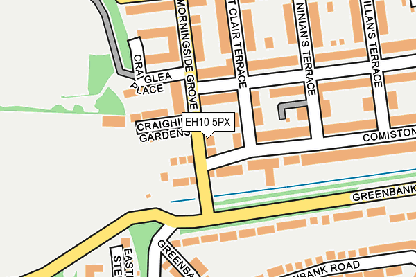EH10 5PX map - OS OpenMap – Local (Ordnance Survey) EH10 5PX map - OS OpenMap – Local (Ordnance Survey)