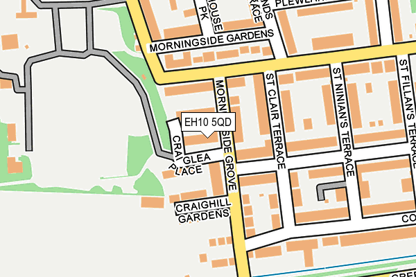 EH10 5QD map - OS OpenMap – Local (Ordnance Survey) EH10 5QD map - OS OpenMap – Local (Ordnance Survey)