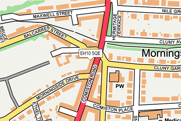 EH10 5QE map - OS OpenMap – Local (Ordnance Survey) EH10 5QE map - OS OpenMap – Local (Ordnance Survey)