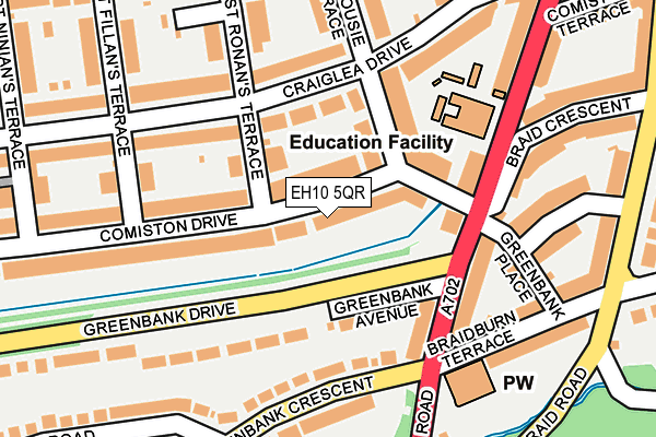EH10 5QR map - OS OpenMap – Local (Ordnance Survey) EH10 5QR map - OS OpenMap – Local (Ordnance Survey)