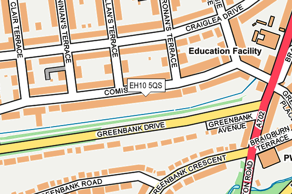EH10 5QS map - OS OpenMap – Local (Ordnance Survey) EH10 5QS map - OS OpenMap – Local (Ordnance Survey)
