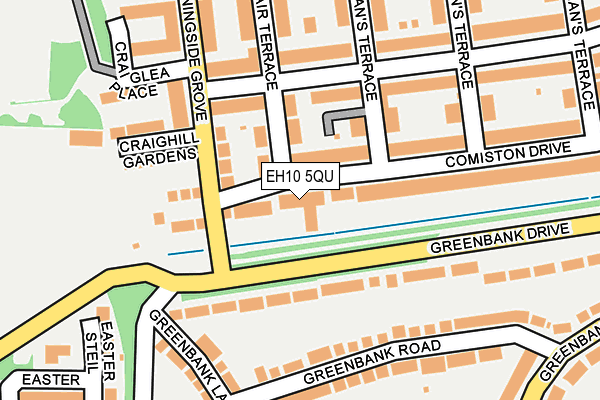 EH10 5QU map - OS OpenMap – Local (Ordnance Survey) EH10 5QU map - OS OpenMap – Local (Ordnance Survey)