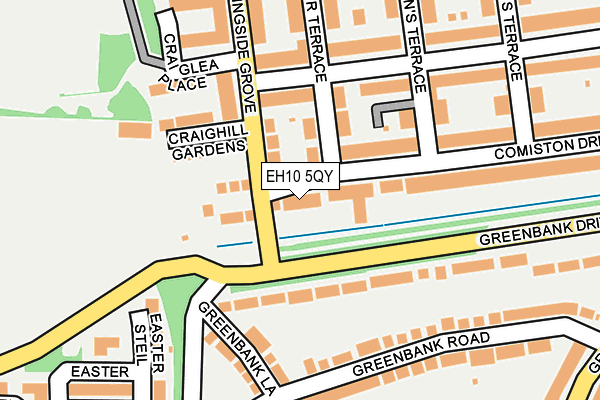EH10 5QY map - OS OpenMap – Local (Ordnance Survey) EH10 5QY map - OS OpenMap – Local (Ordnance Survey)