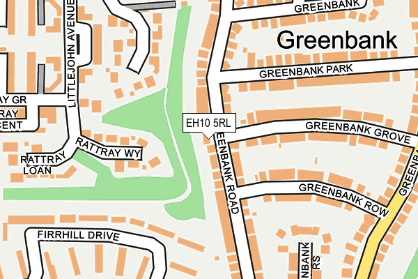 EH10 5RL map - OS OpenMap – Local (Ordnance Survey) EH10 5RL map - OS OpenMap – Local (Ordnance Survey)