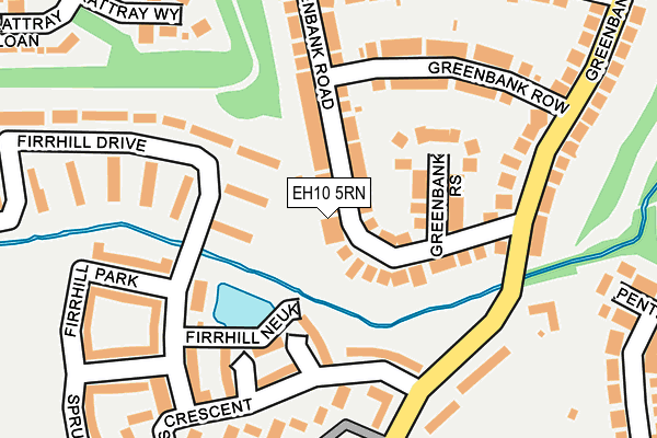 EH10 5RN map - OS OpenMap – Local (Ordnance Survey) EH10 5RN map - OS OpenMap – Local (Ordnance Survey)