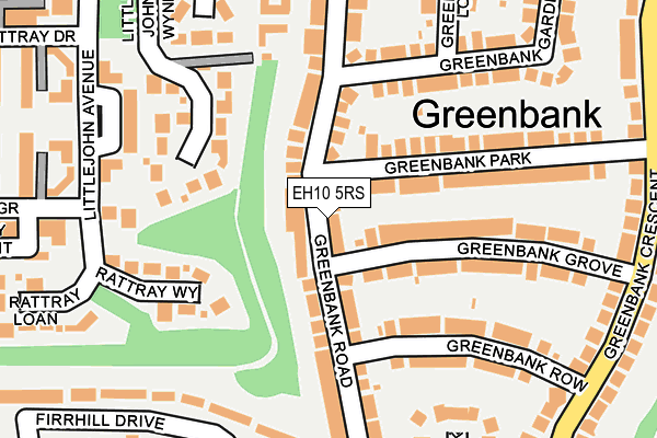 EH10 5RS map - OS OpenMap – Local (Ordnance Survey) EH10 5RS map - OS OpenMap – Local (Ordnance Survey)
