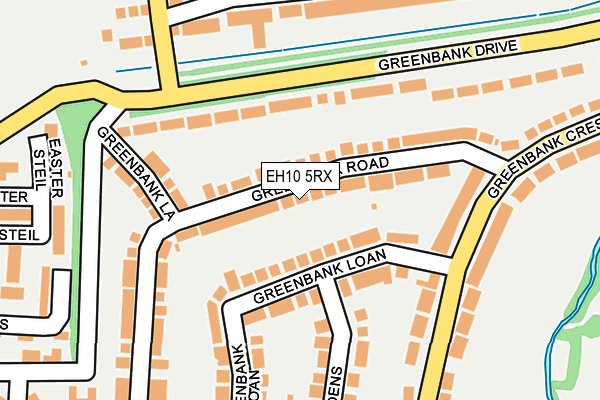 EH10 5RX map - OS OpenMap – Local (Ordnance Survey) EH10 5RX map - OS OpenMap – Local (Ordnance Survey)