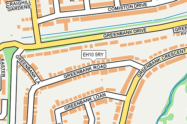 EH10 5RY map - OS OpenMap – Local (Ordnance Survey) EH10 5RY map - OS OpenMap – Local (Ordnance Survey)