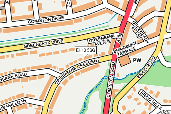 EH10 5SG map - OS OpenMap – Local (Ordnance Survey) EH10 5SG map - OS OpenMap – Local (Ordnance Survey)