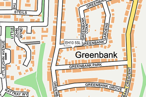 EH10 5SL map - OS OpenMap – Local (Ordnance Survey) EH10 5SL map - OS OpenMap – Local (Ordnance Survey)