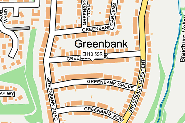 EH10 5SR map - OS OpenMap – Local (Ordnance Survey) EH10 5SR map - OS OpenMap – Local (Ordnance Survey)