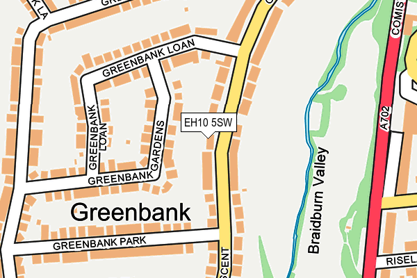 EH10 5SW map - OS OpenMap – Local (Ordnance Survey) EH10 5SW map - OS OpenMap – Local (Ordnance Survey)