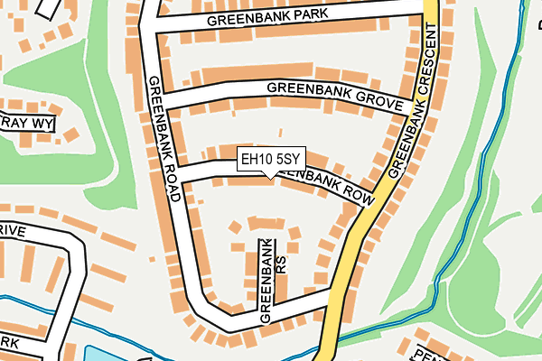 EH10 5SY map - OS OpenMap – Local (Ordnance Survey) EH10 5SY map - OS OpenMap – Local (Ordnance Survey)