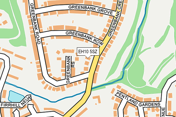 EH10 5SZ map - OS OpenMap – Local (Ordnance Survey) EH10 5SZ map - OS OpenMap – Local (Ordnance Survey)