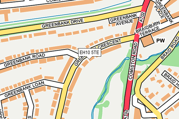 EH10 5TE map - OS OpenMap – Local (Ordnance Survey) EH10 5TE map - OS OpenMap – Local (Ordnance Survey)