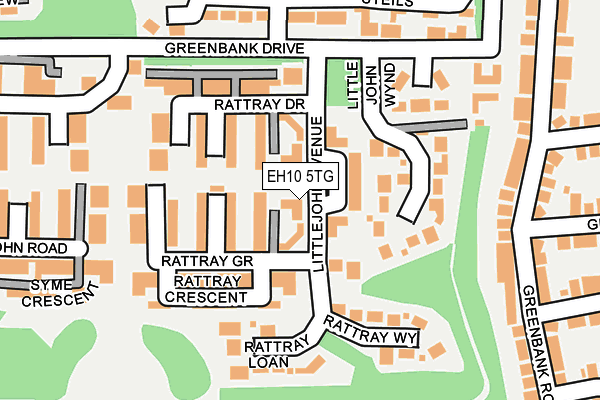 EH10 5TG map - OS OpenMap – Local (Ordnance Survey) EH10 5TG map - OS OpenMap – Local (Ordnance Survey)