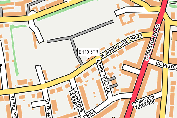 EH10 5TR map - OS OpenMap – Local (Ordnance Survey) EH10 5TR map - OS OpenMap – Local (Ordnance Survey)