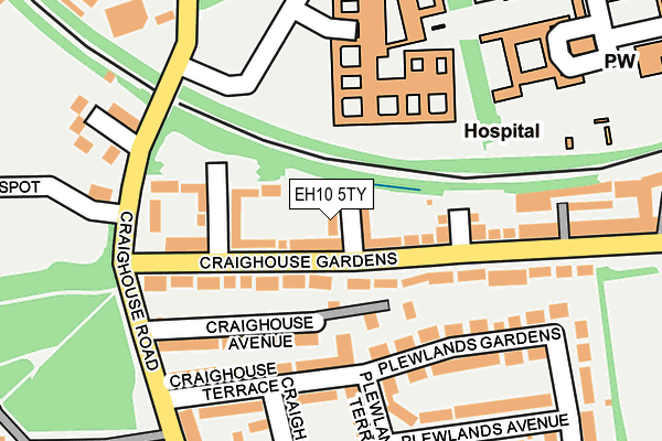 EH10 5TY map - OS OpenMap – Local (Ordnance Survey) EH10 5TY map - OS OpenMap – Local (Ordnance Survey)