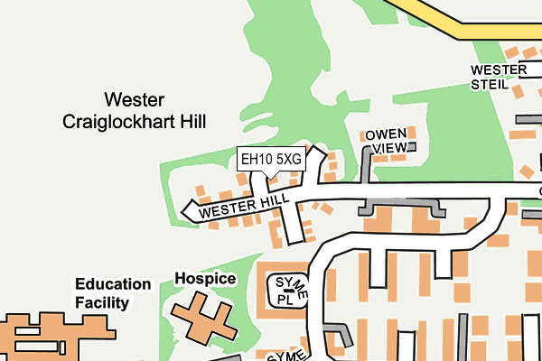 EH10 5XG map - OS OpenMap – Local (Ordnance Survey) EH10 5XG map - OS OpenMap – Local (Ordnance Survey)