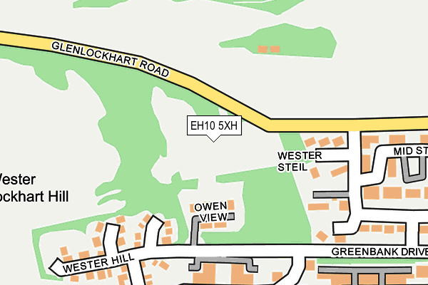 EH10 5XH map - OS OpenMap – Local (Ordnance Survey) EH10 5XH map - OS OpenMap – Local (Ordnance Survey)
