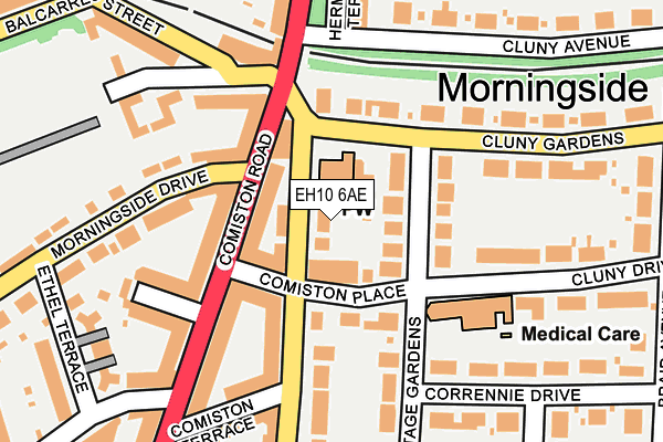 EH10 6AE map - OS OpenMap – Local (Ordnance Survey) EH10 6AE map - OS OpenMap – Local (Ordnance Survey)