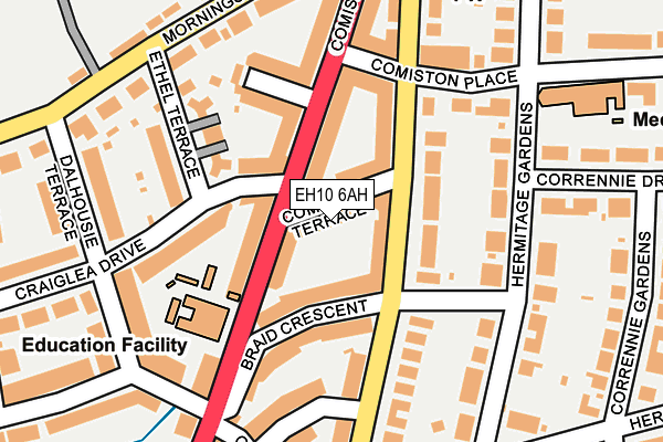 EH10 6AH map - OS OpenMap – Local (Ordnance Survey) EH10 6AH map - OS OpenMap – Local (Ordnance Survey)