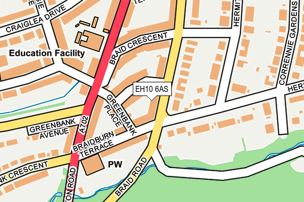EH10 6AS map - OS OpenMap – Local (Ordnance Survey) EH10 6AS map - OS OpenMap – Local (Ordnance Survey)