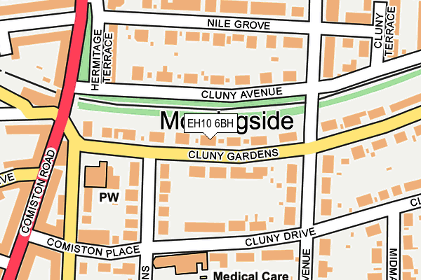 EH10 6BH map - OS OpenMap – Local (Ordnance Survey) EH10 6BH map - OS OpenMap – Local (Ordnance Survey)