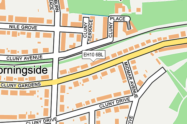 EH10 6BL map - OS OpenMap – Local (Ordnance Survey) EH10 6BL map - OS OpenMap – Local (Ordnance Survey)