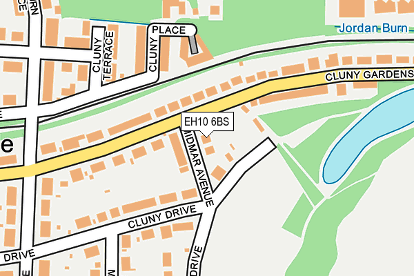 EH10 6BS map - OS OpenMap – Local (Ordnance Survey) EH10 6BS map - OS OpenMap – Local (Ordnance Survey)