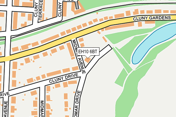 EH10 6BT map - OS OpenMap – Local (Ordnance Survey) EH10 6BT map - OS OpenMap – Local (Ordnance Survey)