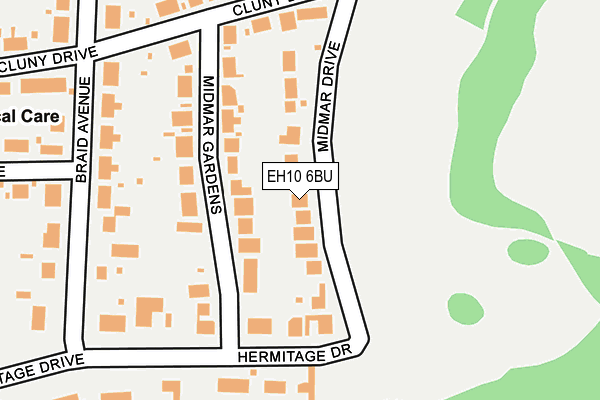 EH10 6BU map - OS OpenMap – Local (Ordnance Survey) EH10 6BU map - OS OpenMap – Local (Ordnance Survey)