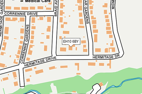 EH10 6BY map - OS OpenMap – Local (Ordnance Survey) EH10 6BY map - OS OpenMap – Local (Ordnance Survey)